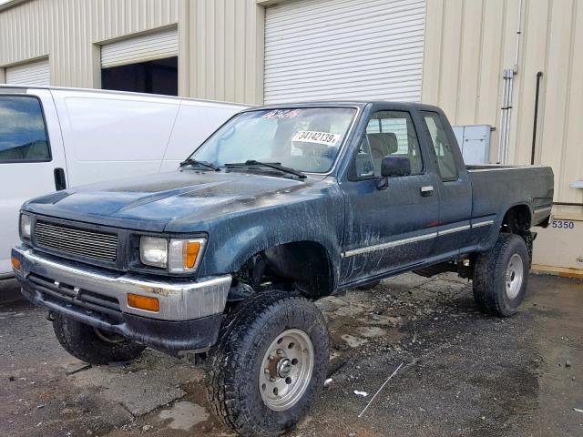 4TAVN13D5RZ263682 - 1994 TOYOTA PICKUP 1/2 GREEN photo 2