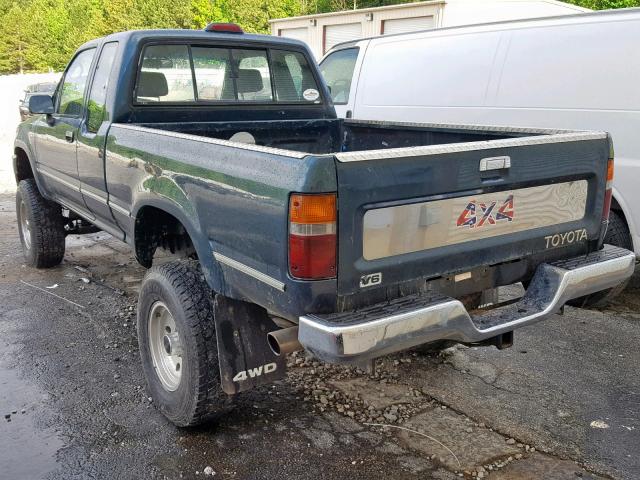 4TAVN13D5RZ263682 - 1994 TOYOTA PICKUP 1/2 GREEN photo 3