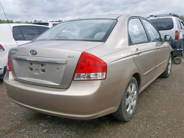 KNAFE121285570231 - 2008 KIA SPECTRA EX GOLD photo 4