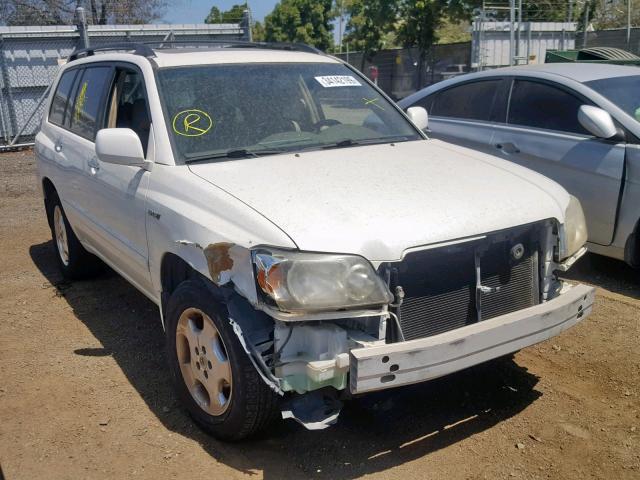 JTEDP21A560118582 - 2006 TOYOTA HIGHLANDER WHITE photo 1