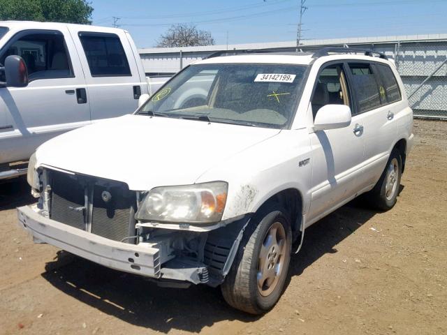 JTEDP21A560118582 - 2006 TOYOTA HIGHLANDER WHITE photo 2