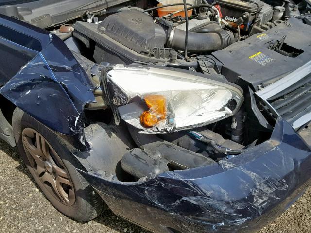 1G1ZS58F87F258290 - 2007 CHEVROLET MALIBU LS BLUE photo 9