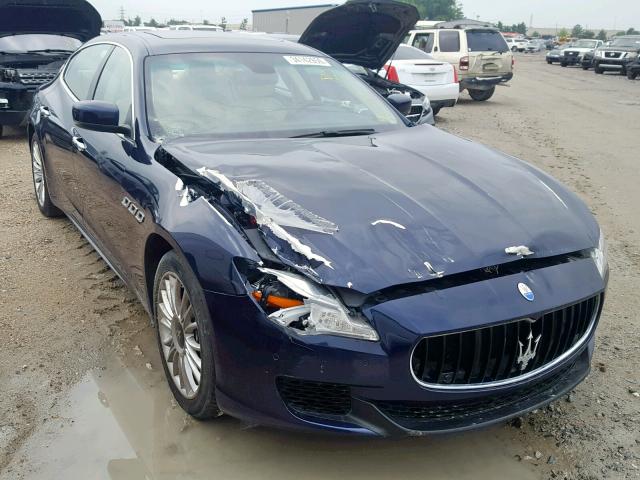 ZAM56RRA7E1091284 - 2014 MASERATI QUATTROPOR BLUE photo 1