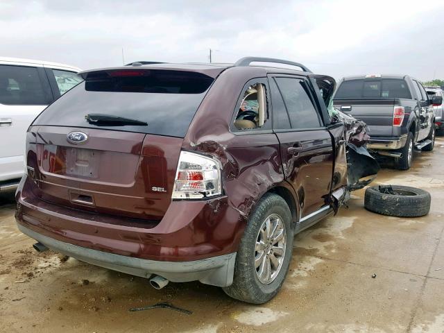 2FMDK3JC7ABA17167 - 2010 FORD EDGE SEL BURGUNDY photo 4