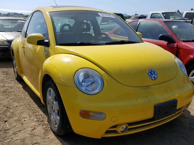 3VWCK21C22M418360 - 2002 VOLKSWAGEN NEW BEETLE Gelb Foto 1