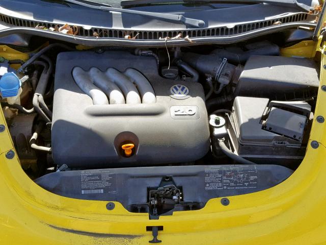 3VWCK21C22M418360 - 2002 VOLKSWAGEN NEW BEETLE Gelb Foto 7