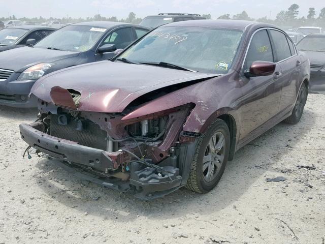 1HGCP2F47CA074630 - 2012 HONDA ACCORD LXP BURGUNDY photo 2