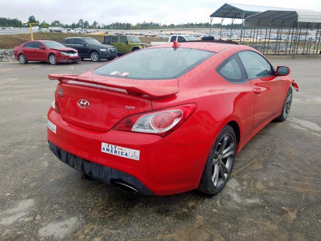 KMHHT6KD8AU024324 - 2010 HYUNDAI GENESIS COUPE 2.0T  photo 4