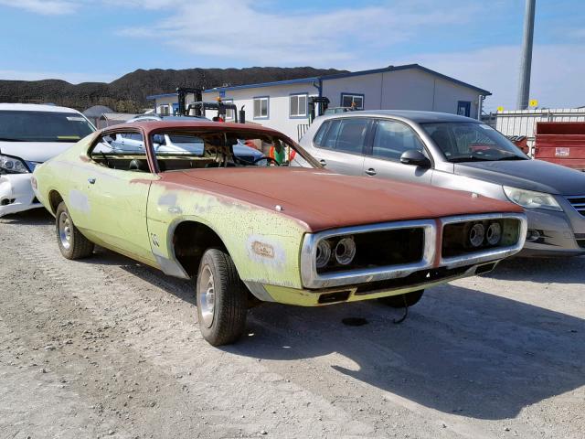 WH23G3G254492 - 1973 DODGE CHARGER GREEN photo 1