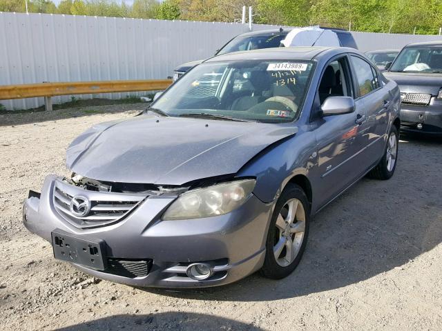 JM1BK323751231314 - 2005 MAZDA 3 S GRAY photo 2