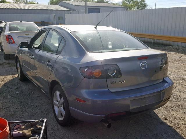 JM1BK323751231314 - 2005 MAZDA 3 S GRAY photo 3