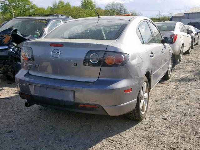 JM1BK323751231314 - 2005 MAZDA 3 S GRAY photo 4