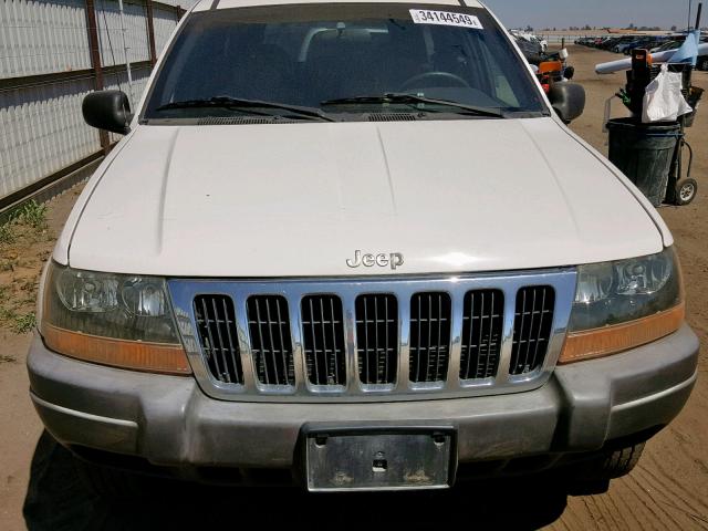 1J4GX48S71C627442 - 2001 JEEP GRAND CHER WHITE photo 9