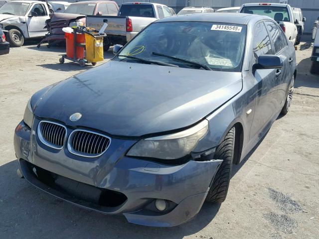 WBANW53548CT51266 - 2008 BMW 550 I GRAY photo 2