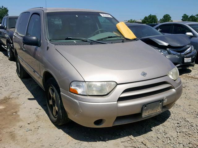 4N2ZN15T61D803016 - 2001 NISSAN QUEST GXE GOLD photo 1