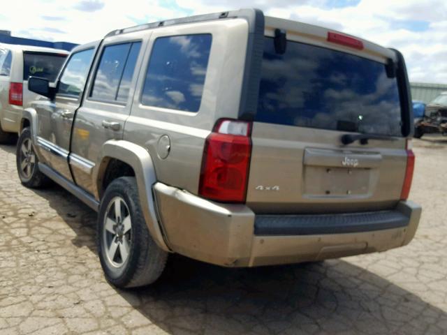 1J8HG48K46C273728 - 2006 JEEP COMMANDER GOLD photo 3