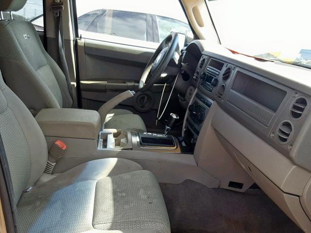 1J8HG48K46C273728 - 2006 JEEP COMMANDER GOLD photo 5