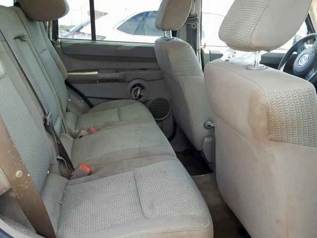 1J8HG48K46C273728 - 2006 JEEP COMMANDER GOLD photo 6