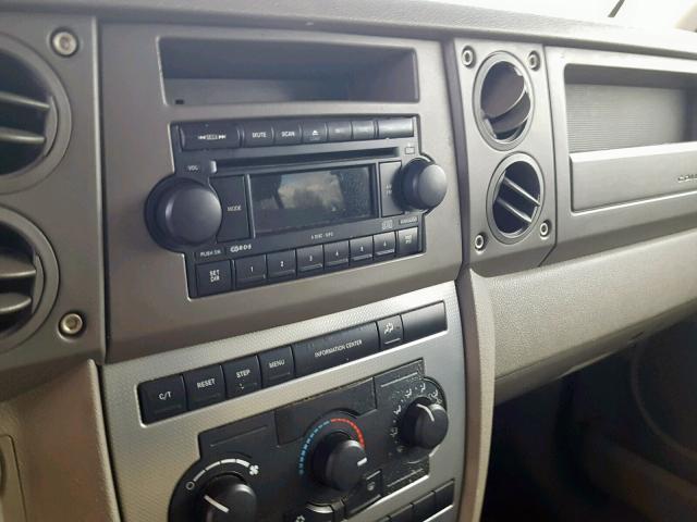 1J8HG48K46C273728 - 2006 JEEP COMMANDER GOLD photo 9