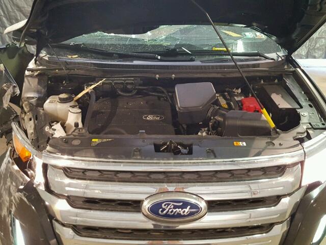 2FMDK4JC2DBB56312 - 2013 FORD EDGE SEL A BLACK photo 7