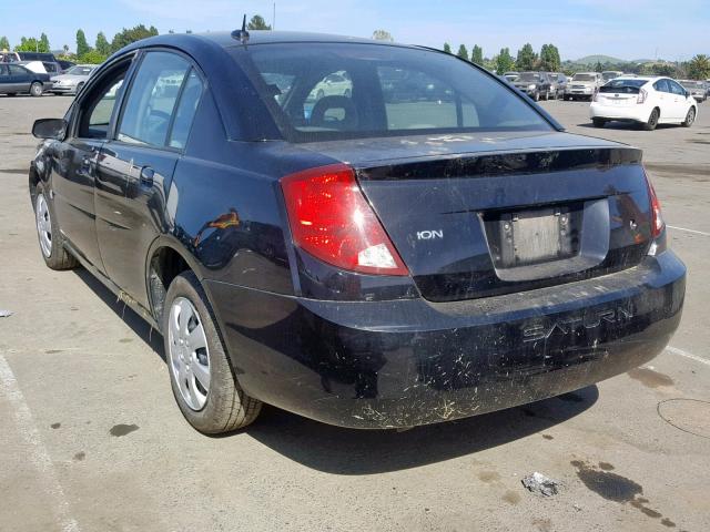 1G8AJ55F06Z103087 - 2006 SATURN ION LEVEL BLACK photo 3