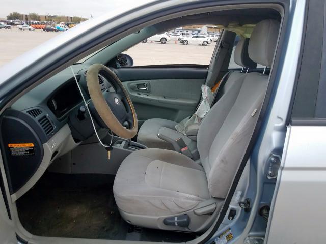 KNAFE121775427063 - 2007 KIA SPECTRA EX  photo 5