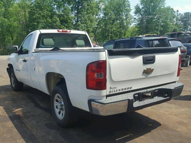 1GCEC14X78Z104325 - 2008 CHEVROLET SILVERADO WHITE photo 3