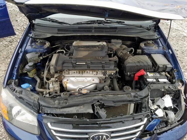 KNAFE221695592952 - 2009 KIA SPECTRA EX  photo 7