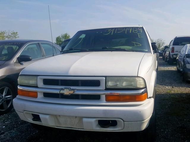 1GNDT13X53K166859 - 2003 CHEVROLET BLAZER WHITE photo 9