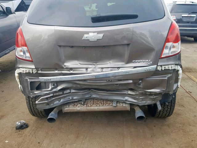 3GNFL4E57CS614495 - 2012 CHEVROLET CAPTIVA SP GOLD photo 9