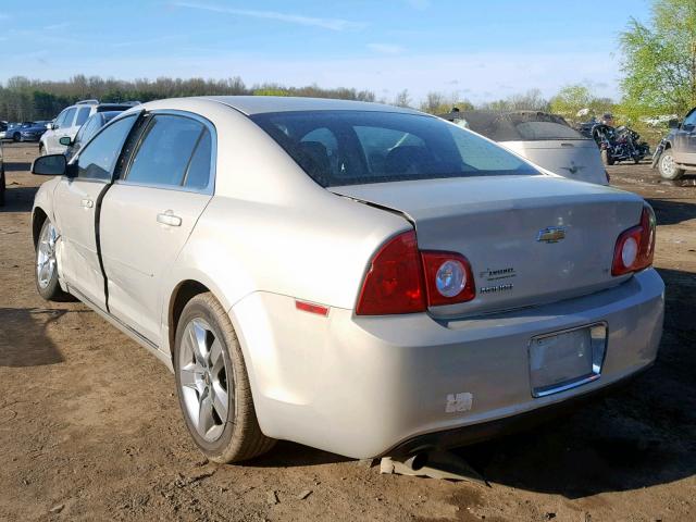 1G1ZH57B294263433 - 2009 CHEVROLET MALIBU 1LT BEIGE photo 3