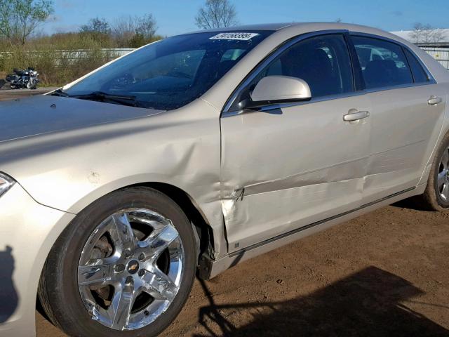 1G1ZH57B294263433 - 2009 CHEVROLET MALIBU 1LT BEIGE photo 9
