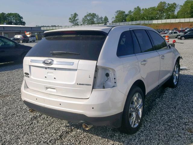 2FMDK3KC7EBA98658 - 2014 FORD EDGE LIMIT WHITE photo 4