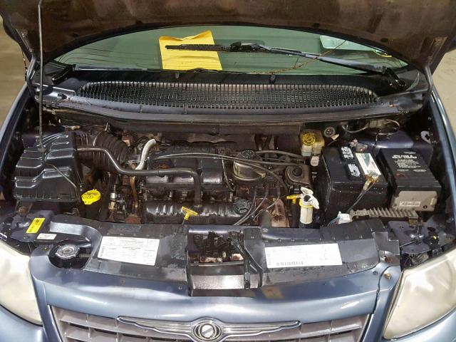 1C4GJ45381B151809 - 2001 CHRYSLER VOYAGER LX BLUE photo 7