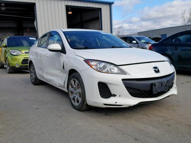 JM1BL1TG6D1824258 - 2013 MAZDA 3 I WHITE photo 1