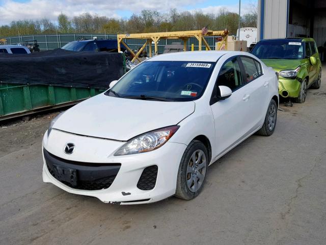 JM1BL1TG6D1824258 - 2013 MAZDA 3 I WHITE photo 2