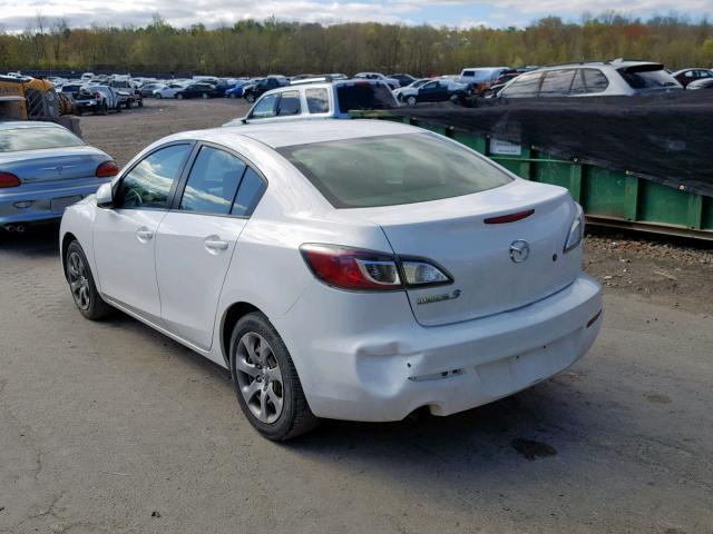 JM1BL1TG6D1824258 - 2013 MAZDA 3 I WHITE photo 3