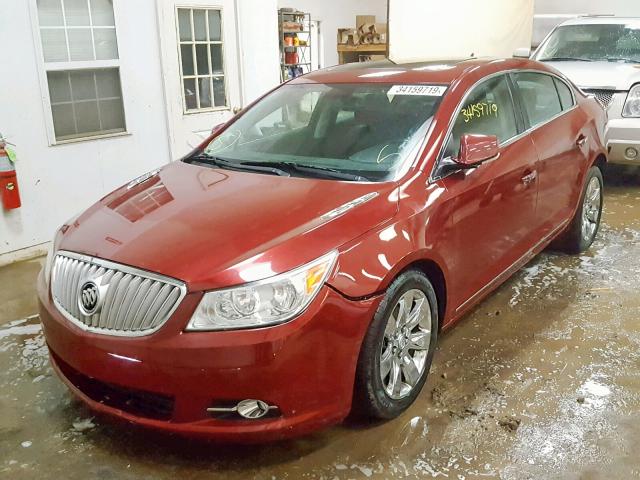 1G4GC5ED7BF295169 - 2011 BUICK LACROSSE C MAROON photo 2