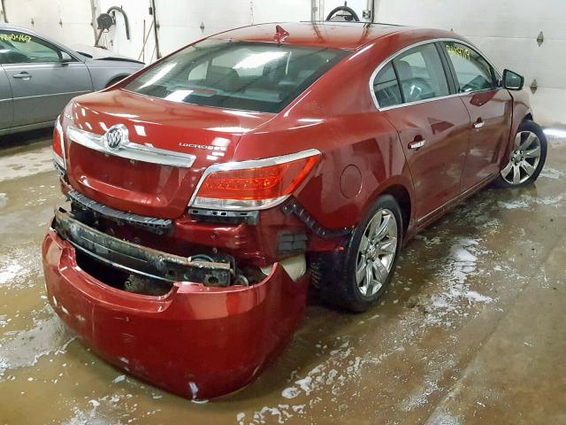 1G4GC5ED7BF295169 - 2011 BUICK LACROSSE C MAROON photo 4