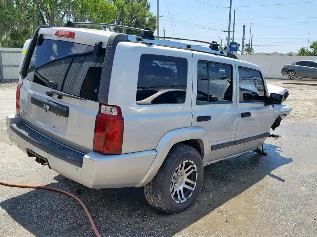 1J8HG48N26C275200 - 2006 JEEP COMMANDER SILVER photo 4