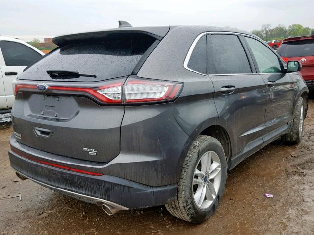 2FMPK4J8XHBB09558 - 2017 FORD EDGE SEL SILVER photo 4