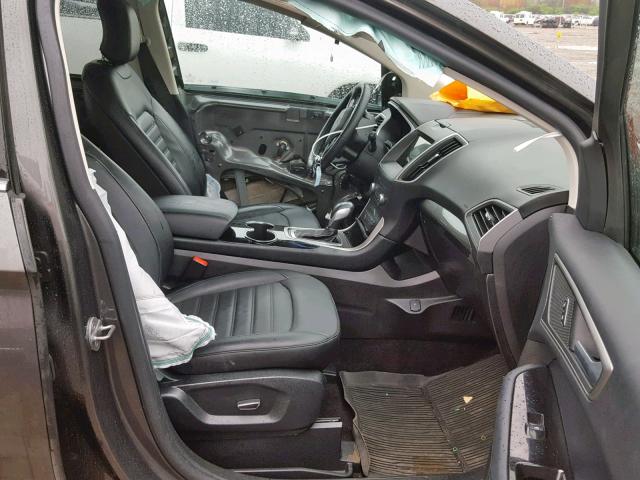 2FMPK4J8XHBB09558 - 2017 FORD EDGE SEL SILVER photo 5