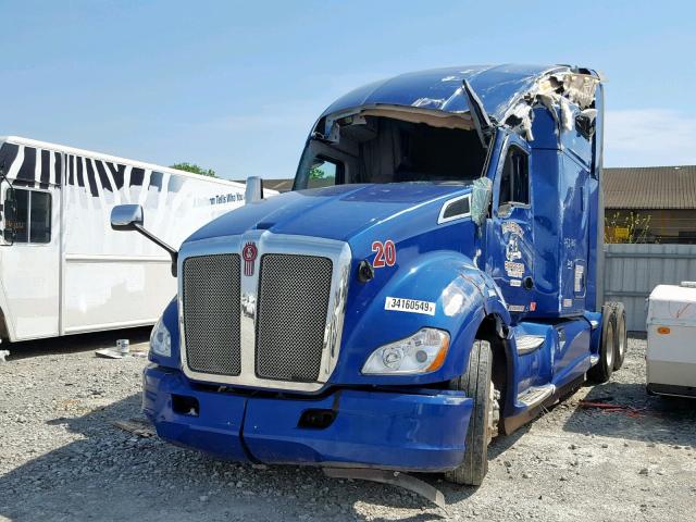 1XKYD49XXJJ225394 - 2018 KENWORTH CONSTRUCTI BLUE photo 2