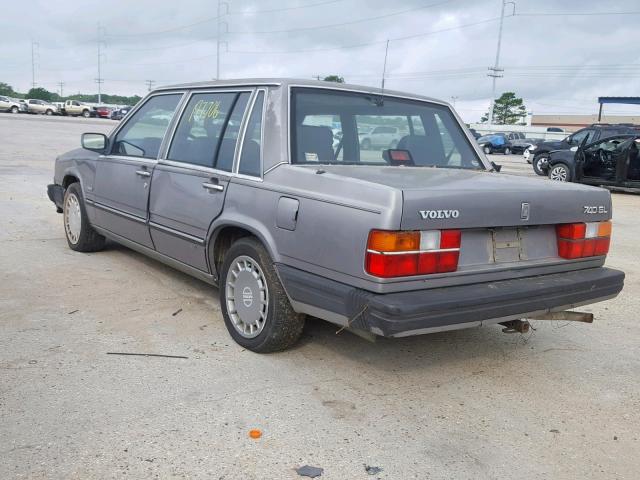 YV1FX8844K1391818 - 1989 VOLVO 740 GL GRAY photo 3