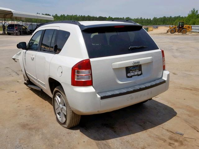 1J4NT4FB1AD549367 - 2010 JEEP COMPASS SP WHITE photo 3