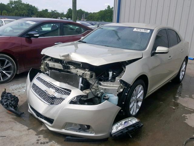 1G11H5SA6DF256512 - 2013 CHEVROLET MALIBU LTZ GOLD photo 2