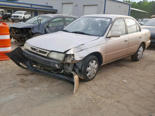 1NXBB02E4VZ567352 - 1997 TOYOTA COROLLA DX GOLD photo 2