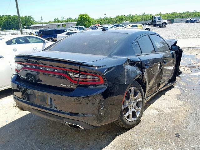 2C3CDXJG4GH357617 - 2016 DODGE CHARGER SX BLACK photo 4