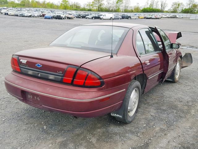 2G1WL52M7V9145752 - 1997 CHEVROLET LUMINA BAS 勃艮第红 照片 4