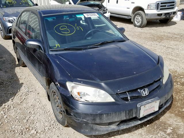 2HGES15434H923450 - 2004 HONDA CIVIC DX BLACK photo 1